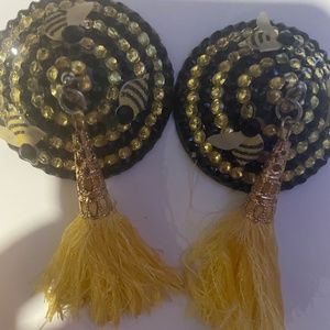Sexy Nipple Cover,  Pasties Add on to Bee Costume Free Ship